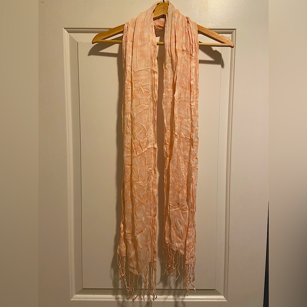 Thin pink scarf